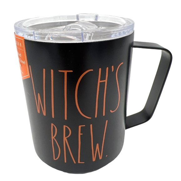 New Rae Dunn Insulated Stainless Steel Witch's Brew Halloween Mug - Picture 1 of 11